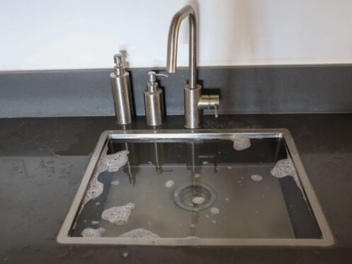 Clogged Kitchen Sink